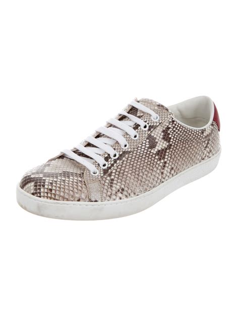 mens gucci python sneakers